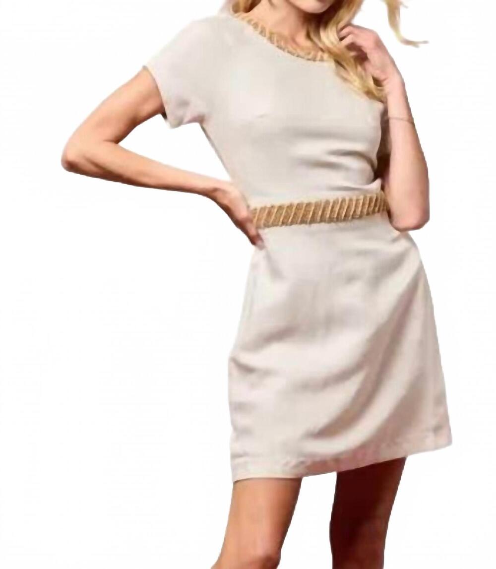 NEW BTB LOS ANGELES cassie mini dress in oatmeal